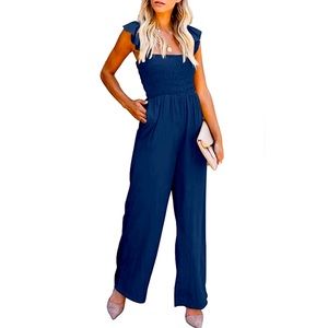 Jumpsuit. Navy blue . Size medium.